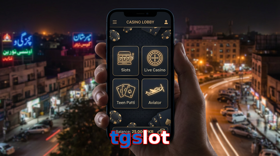 Main screen of Tgslot app page for PK players